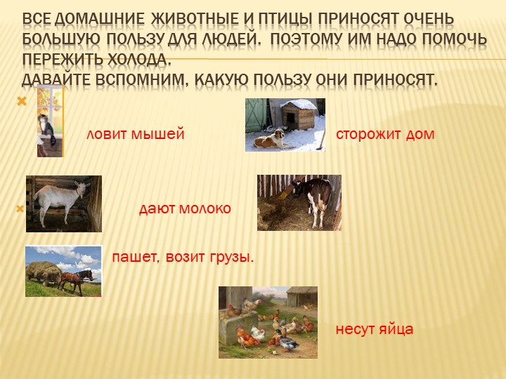 Презентация - занятие в средней группе "Осень в деревне"