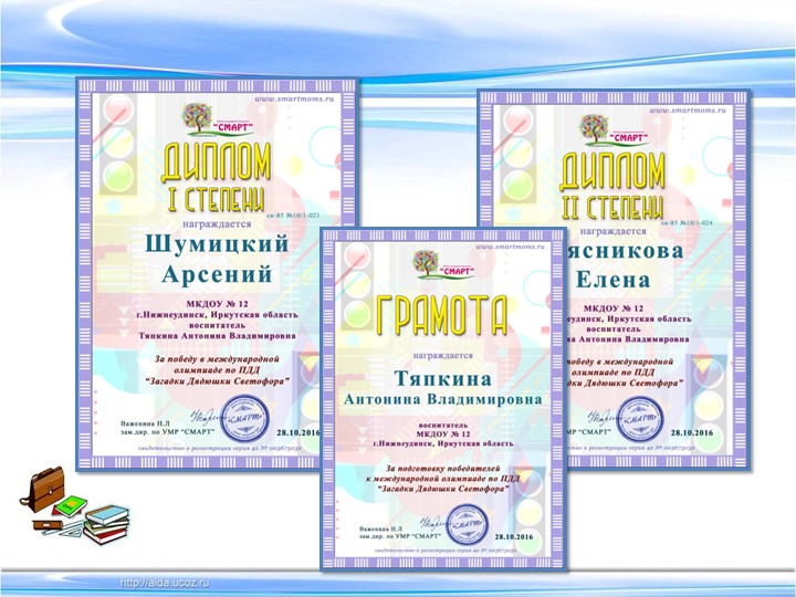 Презентация педагогического проекта "Азбука дорожной безопасности"