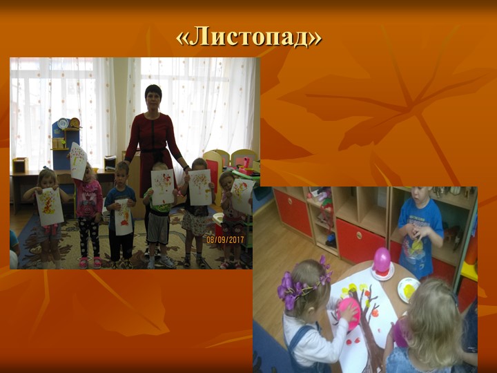 Презентация на тему "Листопад" в первой младшей группе.