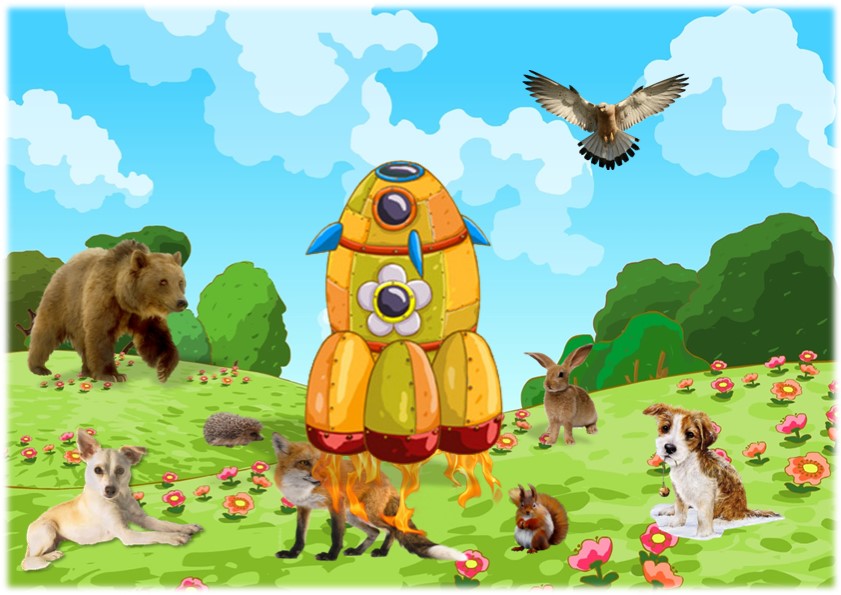 Интерактивная игра "Первый космонавт"