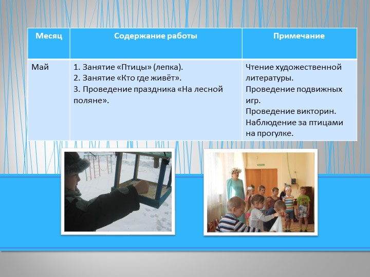 Экологический проект "Знакомство детей старшего дошкольного возраста с птицами живущими в лесу"