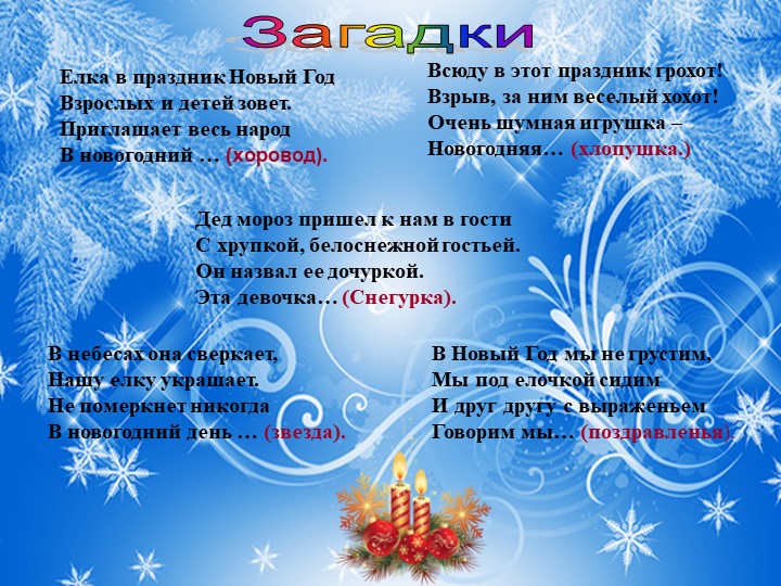 Презентация для подготовительной группы "Что такое Новый Год"?