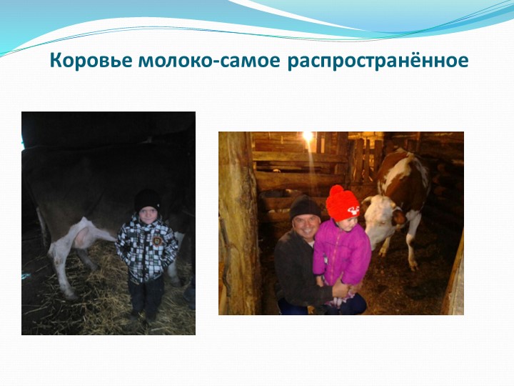 Исследовательско-творческий проект "Пейте, дети,молоко,будете здоровы".