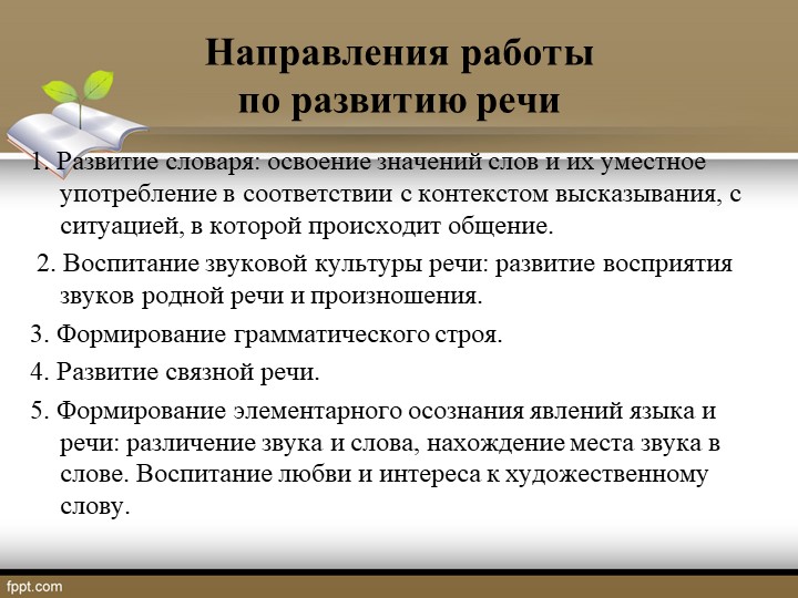 Презентация на тему: "Речевое развитие в соответствии с ФГОС дошкольного образования"