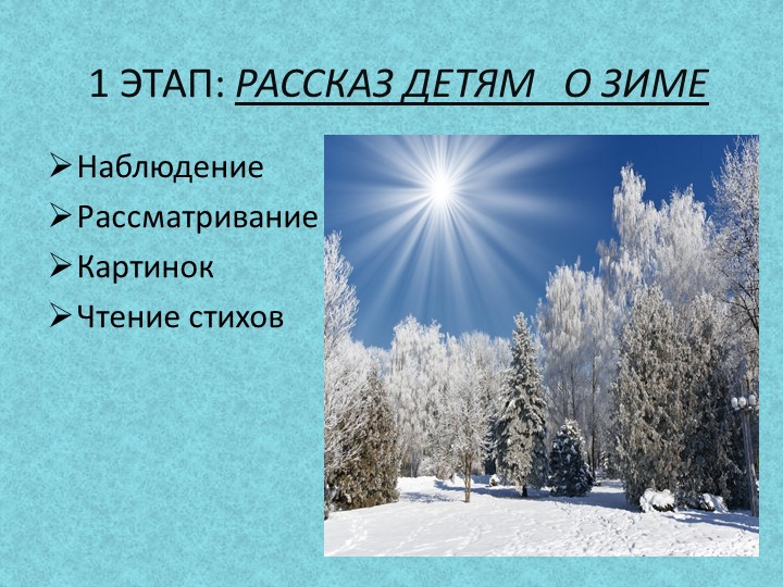 Презентация "Зимушка - Зима"