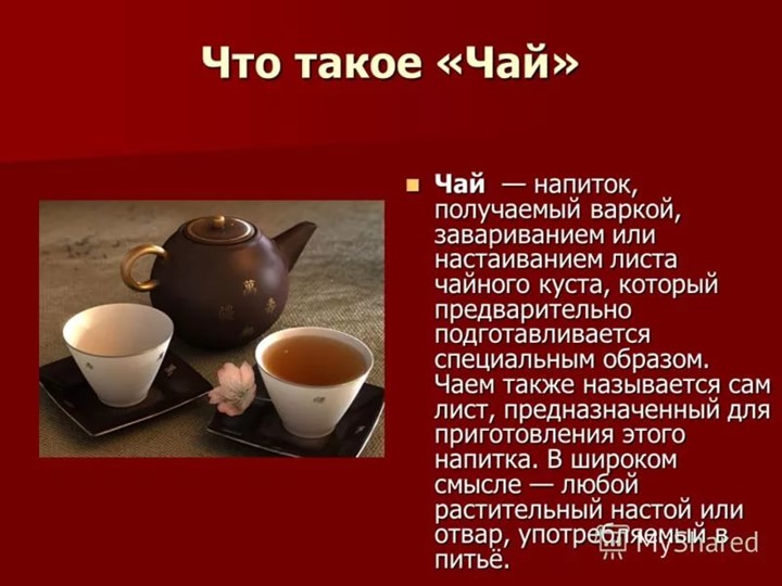Презентация по ознвакомлению с окружающим в подготовительной группе "История чая"
