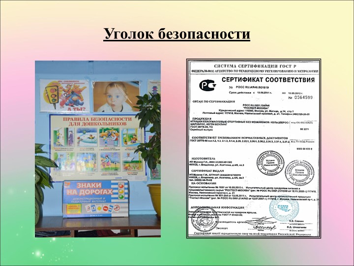 Проект предметно-развивающей среды в условиях ФГОС ДО