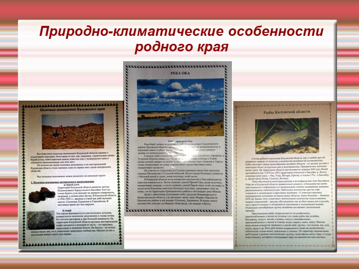 Реализация регионального компонента в условиях ДОУ