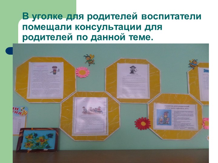 Презентация проекта в средней группе «Город для маленьких пешеходов»