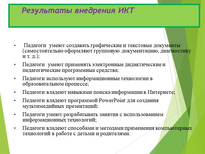 Презентация .Использование ИКТ в работе воспитателя.