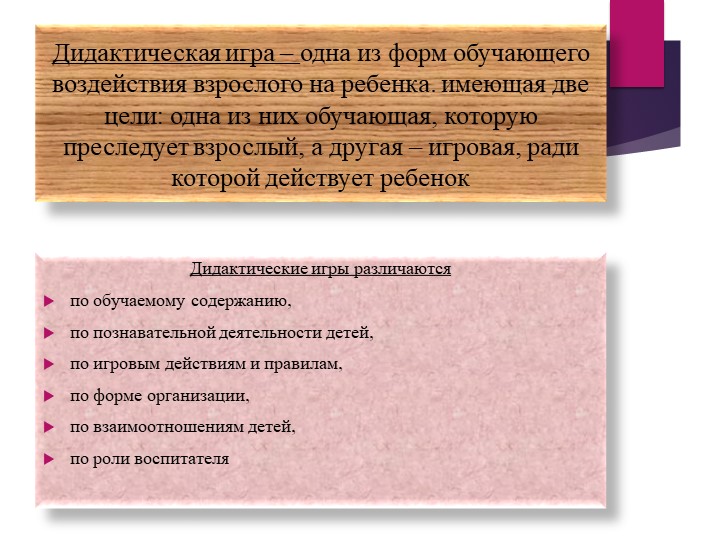 Презентация. Дидактические игры в развитии речи дошкольников.