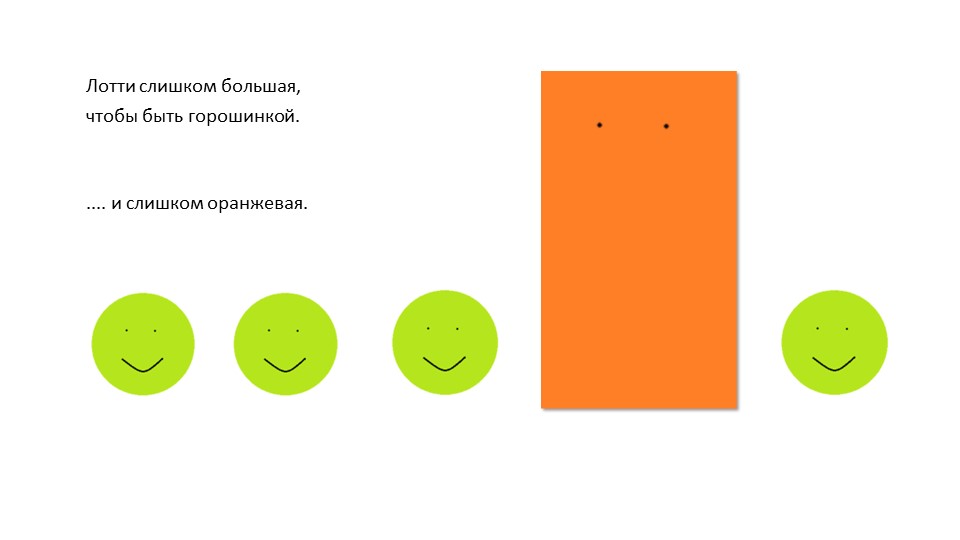 Презентация для занятия с дошкольниками "Лилли и Лотте. Горошинка и морковка."