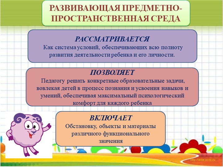 Презентация "Организация предметно-развивающей среды в доу в соответствии с ФГОС"