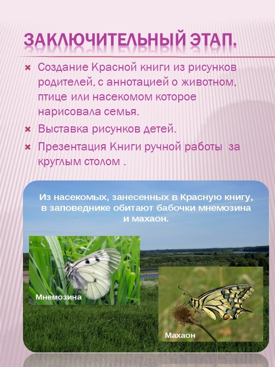 Презентация по экологическому воспитанию на тему "Проект "Красная книга" руками детей и родителей""