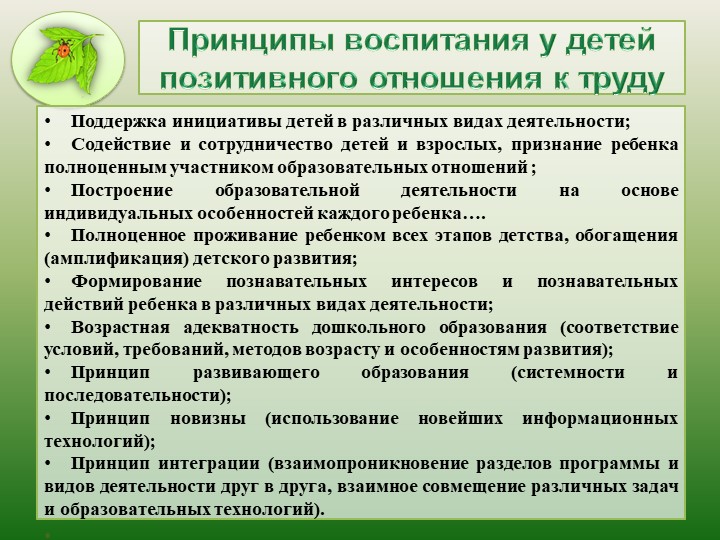 Презентация "Современный подход к трудовому воспитанию в ДОО"
