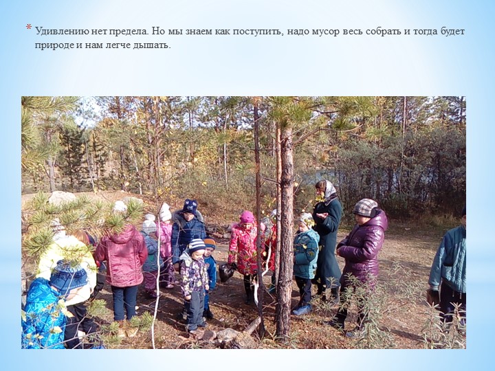 Презентация - фотоотчёт "Экологический поход"