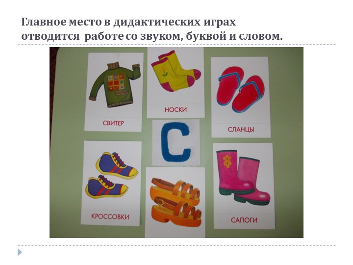 Презентация на тему: «Роль дидактической игры в речевом развитии ребенка.»
