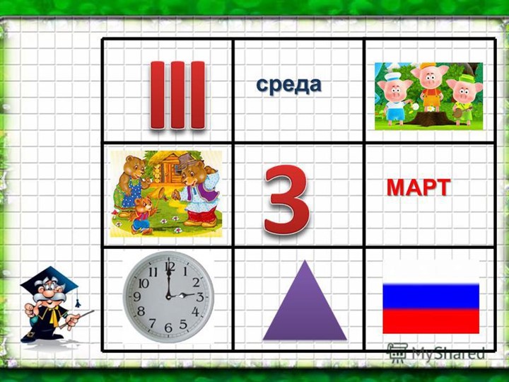 Презентация по Формирование простых математических понятий на тему "3 санымен цифры"
