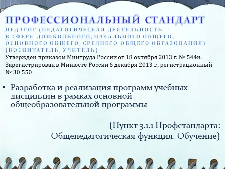 Презентация на тему "Структура написания рабочей программы воспитателя"