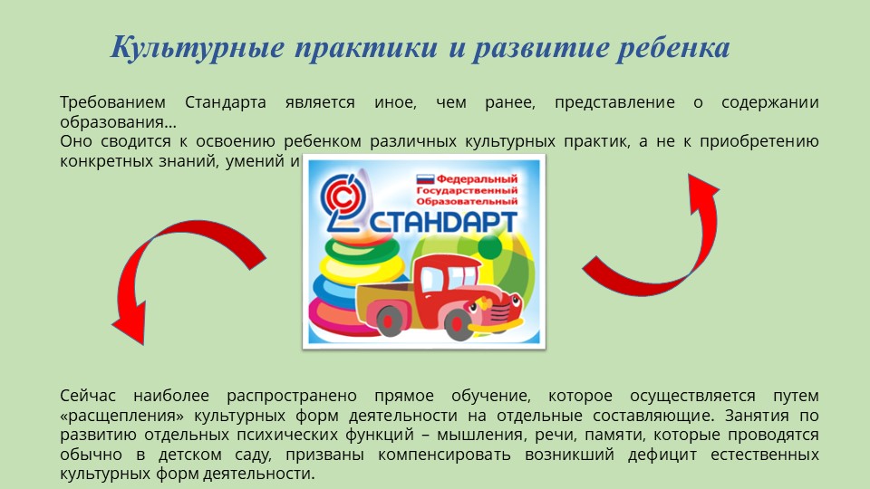 Проявление самостоятельности и инициативы в игровой культурной практике