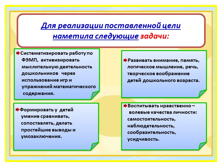 I часть. Презентация на тему "Влияние игр математического содержания на интеллектуальное развитие дошкольников с ЗПР".