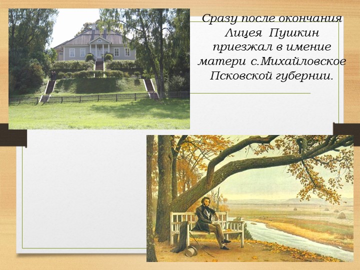 Презентация для старшей группы "Биография Пушкина"
