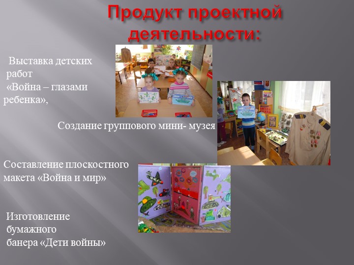 Презентация проекта с детьми старшего дошкольного возраста "Спасибо за мирное небо".