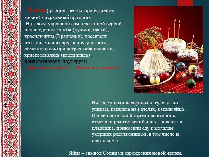Презентация на тему "Обычаи, обряды и традиции русского народа".