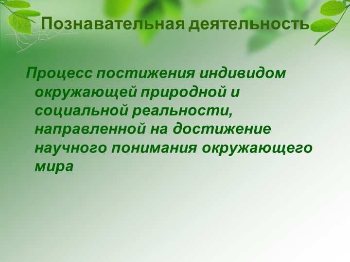 Формы организации познавательной деятельности детей дошкольного возраста