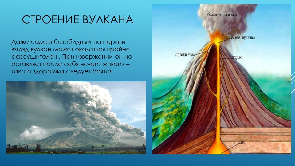 Презентация по ознакомлению с окружающим миром " Вулканы"