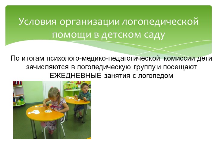 Презентация на тему "Организация логопедической помощи в ДОУ"
