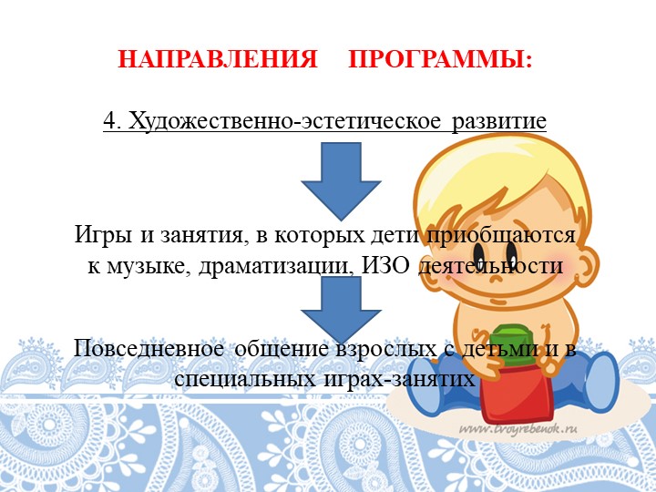 Презентация к комплексной образовательной программе для детей раннего возраста "Первые шаги"