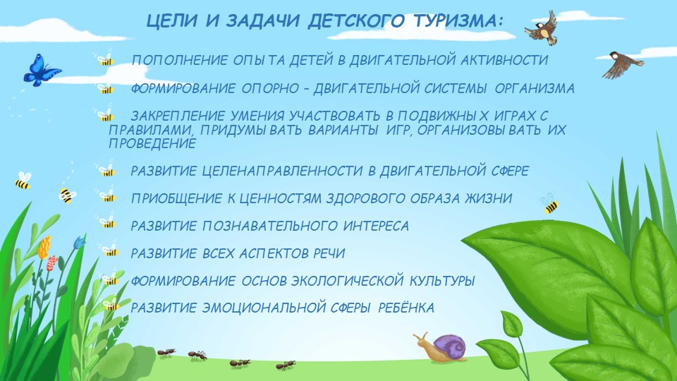 Презентация по физической культуре на тему "Туризм в ДОУ"