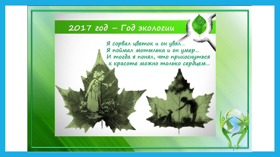 Презентация 2017 год экологии