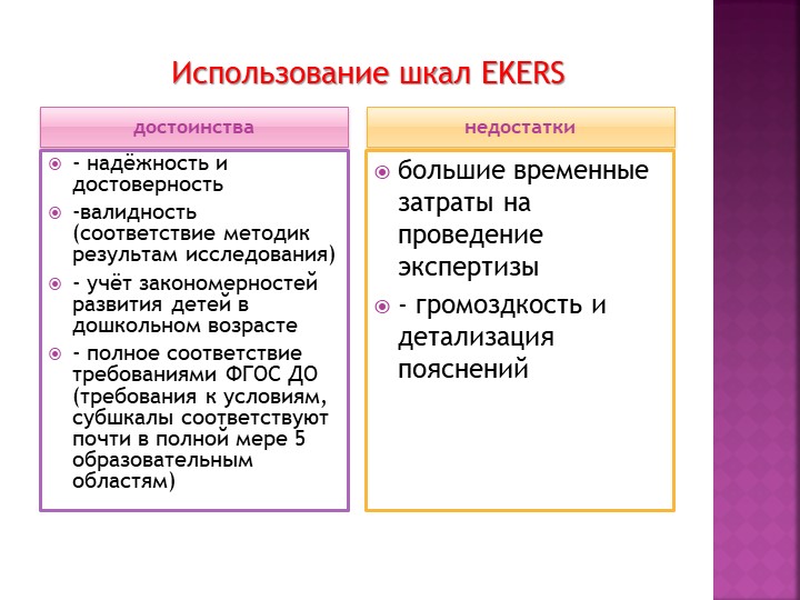 Презентация "Шкалы EKERS как метод оценки качества и развития российской системы дошкольного образования"