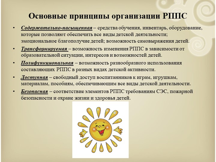 Организация развивающей предметно-пространственной среды дошкольников в соответствии с требованиями ФГОС ДО
