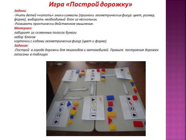 Перспективный план по блокам дьенеша в старшей группе