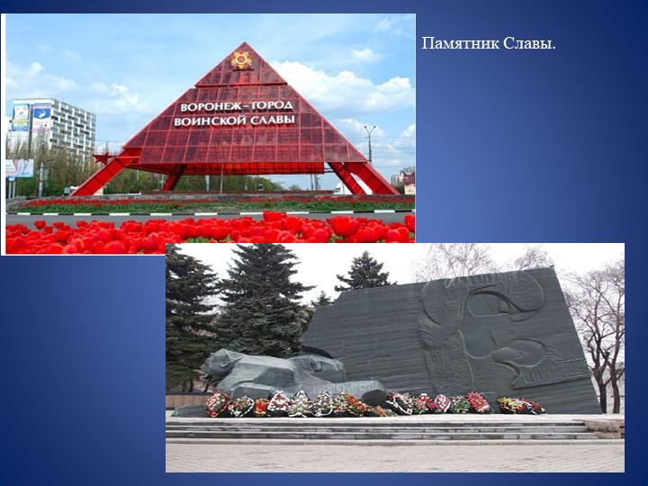 Презентация для средней группы "Мой любимый Воронеж."
