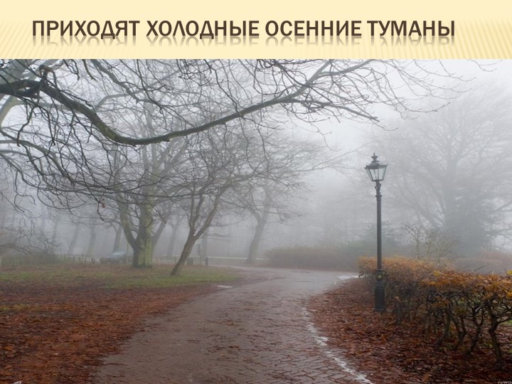 Презентация на тему: "Осень"