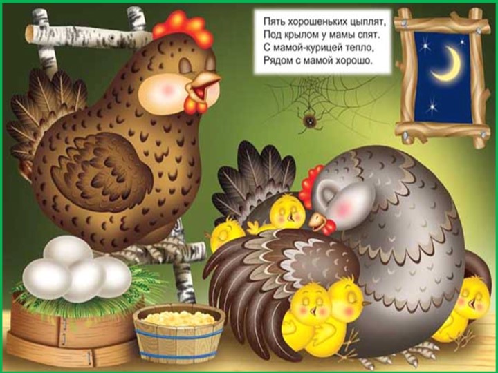 Презентация к НОД по развитию речи "Петушок и его семья"