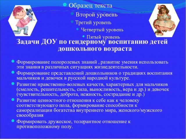 Гендерная социализация в игровой деятельности дошкольников