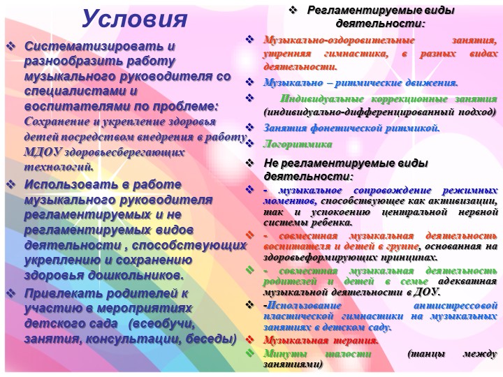 Здоровьесберегающие технологии в музыкальном образовании дошкольников