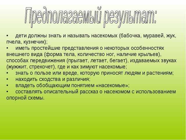 Наши друзья - насекомые. Презентация для детей