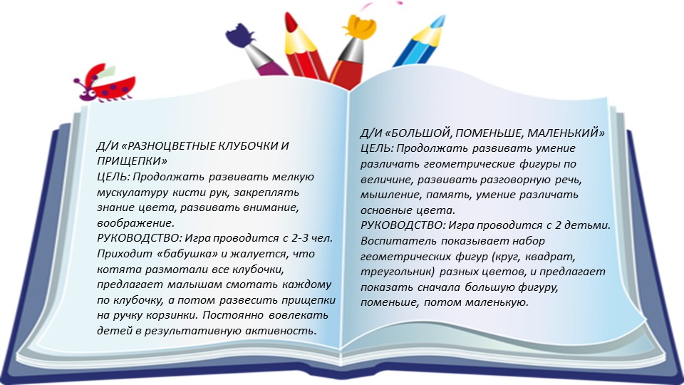 КАРТОТЕКА ДИДАКТИЧЕСКИХ ИГР ПО СЕНСОРНОМУ РАЗВИТИЮ ДЕТЕЙ РАННЕГО ВОЗРАСТА
