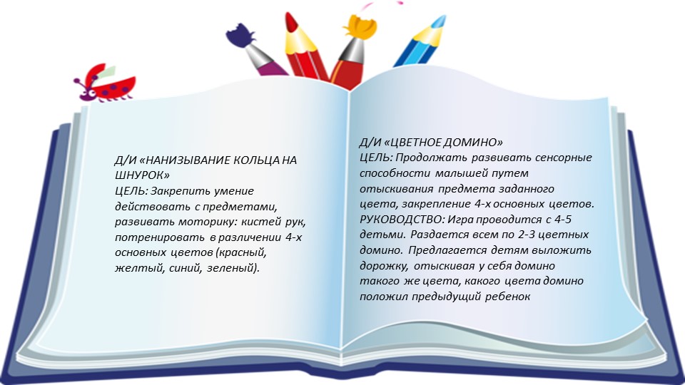КАРТОТЕКА ДИДАКТИЧЕСКИХ ИГР ПО СЕНСОРНОМУ РАЗВИТИЮ ДЕТЕЙ РАННЕГО ВОЗРАСТА