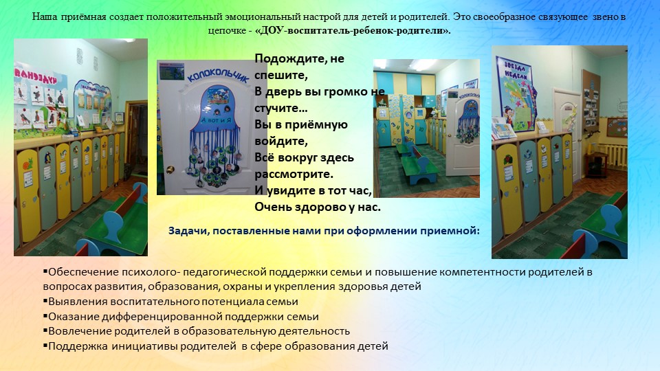 Презентация : "Приемная-пространство для интерактивного общения"