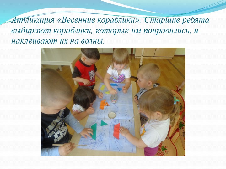 Конспект НОД по изобразительной деятельности в разновозрастной группе "Весенние кораблики"