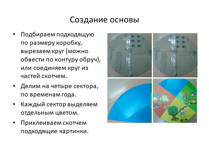 Дидактическое пособие "Чвсы "Времена года""