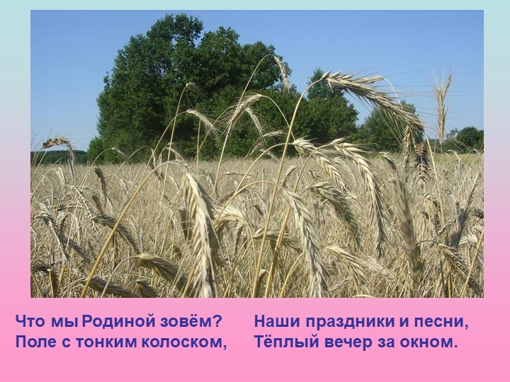 Презентация на тему "мой родной край"