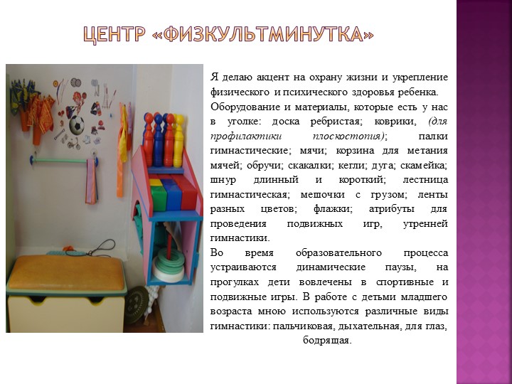 Предметно- пространственная развивающая среда. Автор Светкина Н.И.